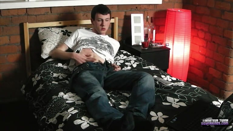 in a horny twink's bedroom
